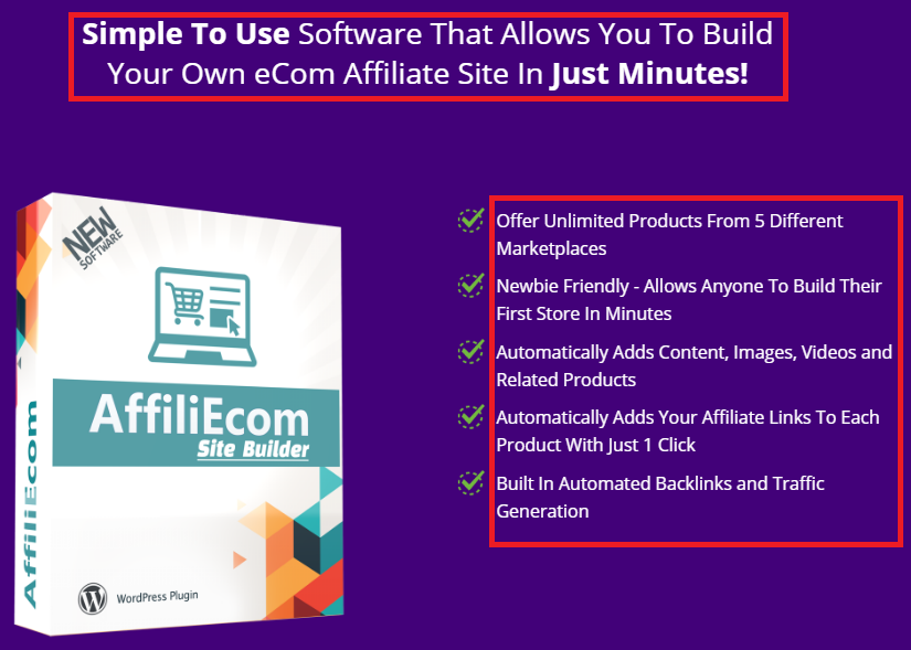 AffiliEcom Site Builder Review