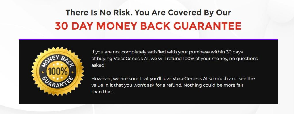 VoiceGenesis AI Review Money Back