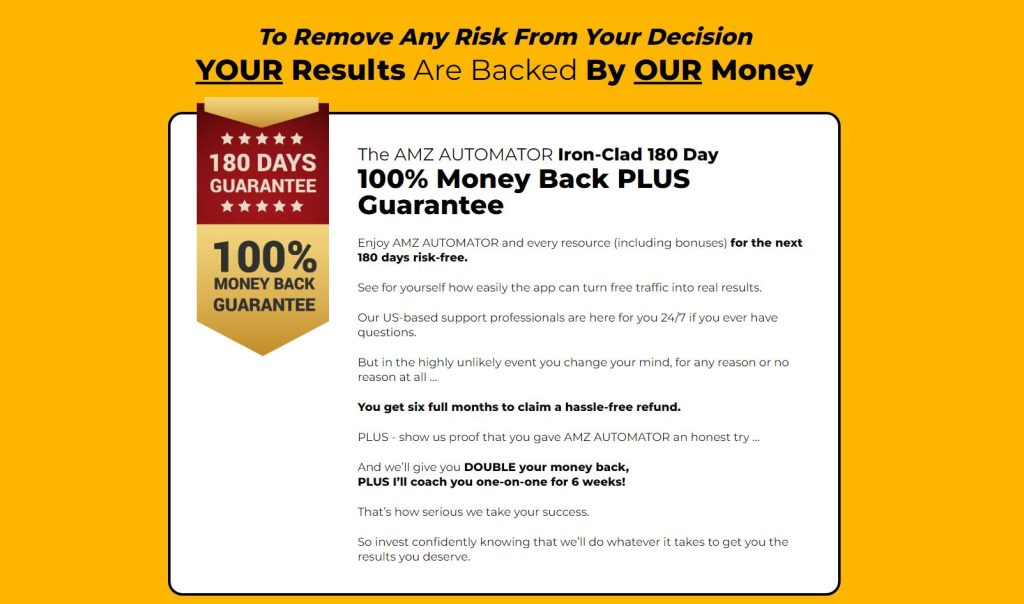 AMZ Automator Money Back Guarantee